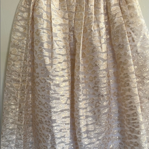 Anthropologie Cream A-Line Skirt - Picture 2 of 5